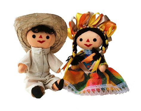 Couples Doll, Mexican Doll, Mexican Gifts, Traditional Toys, Popular Toys, Matryoshka Doll, Mexican Culture, Wooden Animals, Wooden Dolls