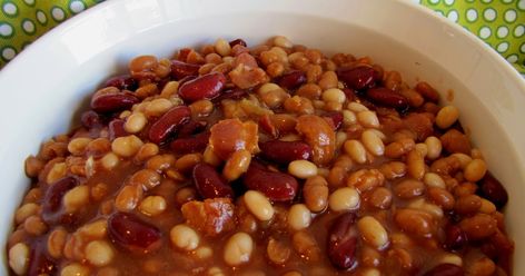 This is a tried and true recipe that serves 30...one that we served many times at a fall barn party in years gone by.   Then we multiplied ... Beans For A Crowd, Freeze Veggies, Calico Baked Beans, Bean Bake, Calico Beans, Baked Beans Recipe, Baked Bean Recipes, Dry Beans, Cooking For A Crowd