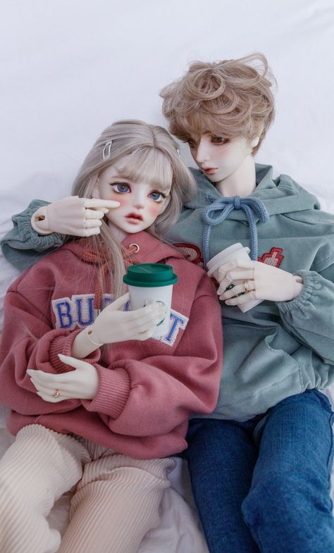 Doll Couple, Couples Doll, Dolly Fashion, Doll Aesthetic, Realistic Dolls, Angel Girl, Male Doll, Dream Doll, Dolls Bjd