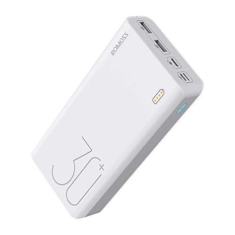 ROMOSS Portable Charger Power Bank 30000mAh Battery Pack Charger with 18W PD USB C, 3 Outputs & 3 Inputs Phone Charger Compatible with iPhone 15/14/13, Galaxy, iPad and More Sense 8, Phone Power Bank, Portable Battery Charger, Emergency Power, Cell Phone Charger, Samsung S9, Portable Power Bank, Portable Battery, External Battery