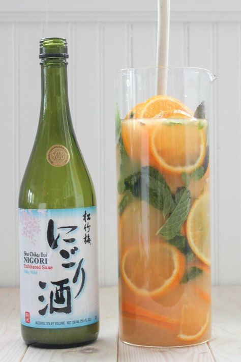 Sake Cocktail Recipes That Will Instantly Brighten Your Summer Sake Cocktail Recipes, Sake Sangria, Nigori Sake, Sake Cocktail, Mapo Tofu, Sangria Recipes, Flavored Drinks, Soju Bottle, Mixology