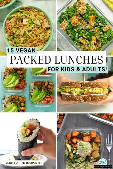 High School Lunch Ideas Vegetarian, Lazy Vegan Lunch, Easy Vegan Work Lunch Ideas, Best Vegan Lunches, Plant Based Lunch Box Ideas, On The Go Vegetarian Lunch, Easy Vegan Cold Lunches, Vegan Cold Lunches For Work, Vegetarian Sack Lunch Ideas