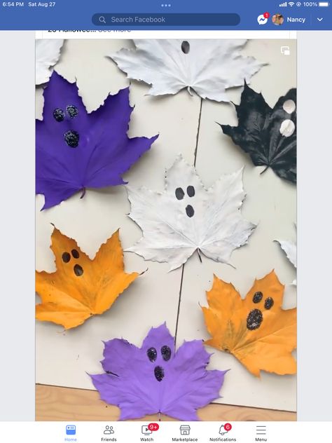 Fun Halloween Crafts For Kids, Ghost Craft, Ghost Crafts, Halloween Arts, Halloween Crafts Preschool, Thema Halloween, Halloween Kunst, Fall Arts And Crafts, Fun Halloween Crafts