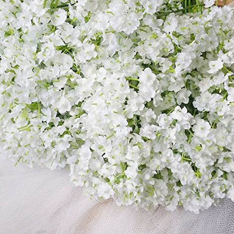 Bringsine Baby Breath/Gypsophila Wedding Decoration White... Gypsophila Wedding Decoration, Flower Gypsophila, Baby Breath Bouquet, Gypsophila Bouquet, Gypsophila Wedding, Gypsophila Flower, Diy Arrangements, Baby Breath, Wedding Flower Decorations