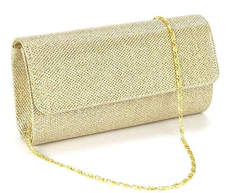 Evening Bag Clutch Purses for Women, iSbaby Ladies Sparkling Glitter Party Handbag Wedding Bag with Chain: Handbags: Amazon.com Sparkle Purse, Wedding Party Bags, Prom Clutch, Clutch Bag Wedding, Bridal Purse, Party Handbags, Gold Clutch, Gold Handbags, Small Clutch