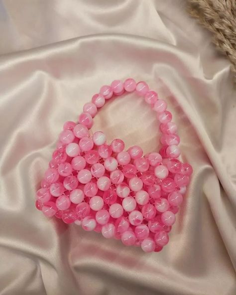 Feeling pinkish today 🩷🩷🩷 #beaded #beadedbag #fashion #handmade #girls #withlove #newcollection #bags #pearls #details Formal Pink Beaded Bags, Pearl Beaded Bags, Beaded Pearl Bags, Beads Bags Handmade, Cheap Pink Beaded Bags, Elegant Pink Beaded Bag, Pearl Bags, Beads Bag, Manik Manik