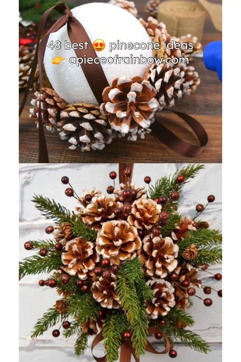 48 Amazing DIY Pine Cone Crafts & Decorations Christmas craft ideas #christmascraftideas Christmas craft idea #christmascraftidea #christmas #craft #idea merry christmas #merrychristmas 9.84 Napkin Holders Diy, Craft Ideas On Paper, Craft Sticks Ideas, Craft Ideas Adults, Ideas For One Year Olds, Pine Cone Crafts For Kids, Candle Jars Crafts, Little Christmas Gifts, Christmas Craft Ideas To Make