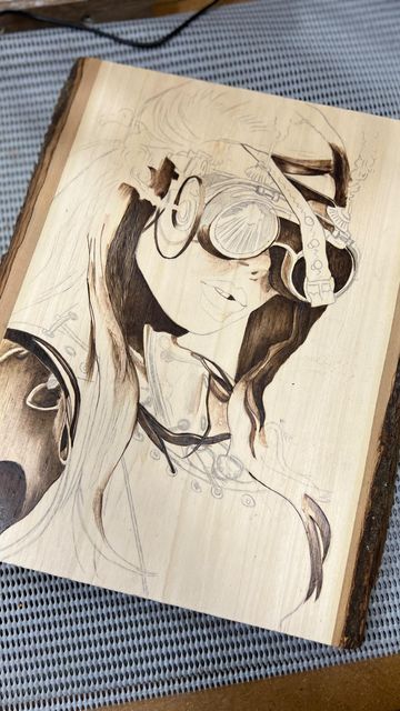 Steampunk Pyrography, Pyrography Portrait, Woodworking Shows, Pyrography Art, Wood Artist, Steampunk Art, Will Turner, Steampunk Fashion, Pyrography