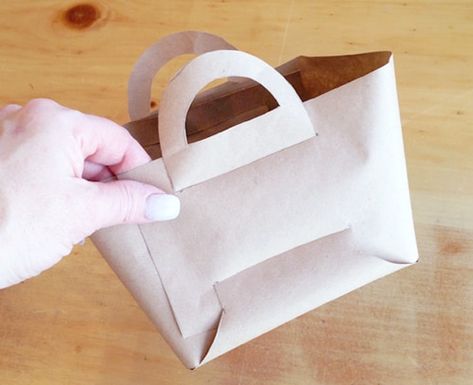 brown paper gift bag Baby Shower Fruit, One Good Thing By Jillee, Paper Lunch Bags, Paper Box Template, Paper Purse, Gift Bags Diy, Origami Paper Art, Brown Paper Bag, Art Bag