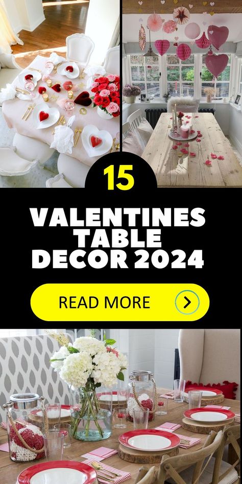 Set the mood for a romantic dinner with Valentines Table Decor Ideas Easy 2024. Explore easy DIY valentines table decorations that add a touch of love. Find inspiration for creating a charming and effortless Valentine's Day dinner that allows you to focus on what truly matters – each other.