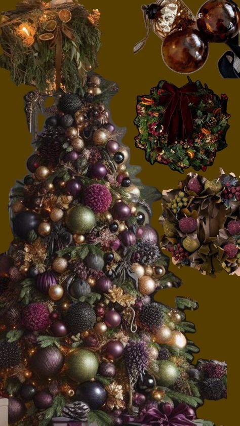 Plum Christmas Tree, Plum Christmas, Tree Decoration Ideas, Christmas Tree Inspo, Lights For Christmas, Turquoise Christmas, Christmas Tale, Christmas Window Decorations, Christmas Jingles