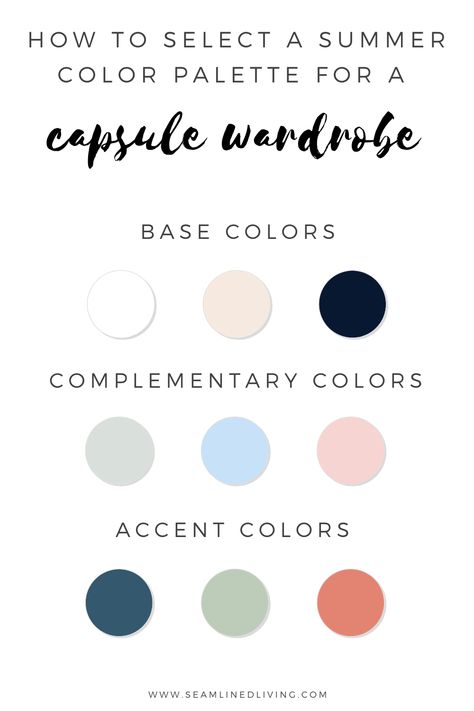 Wardrobe Palette, Blow Dry Short Hair, Make A Color Palette, Create Capsule Wardrobe, Bright Summer Acrylic Nails, Colours That Go Together, Weather Clothes, Accent Colors For Gray, Summer Color Palette