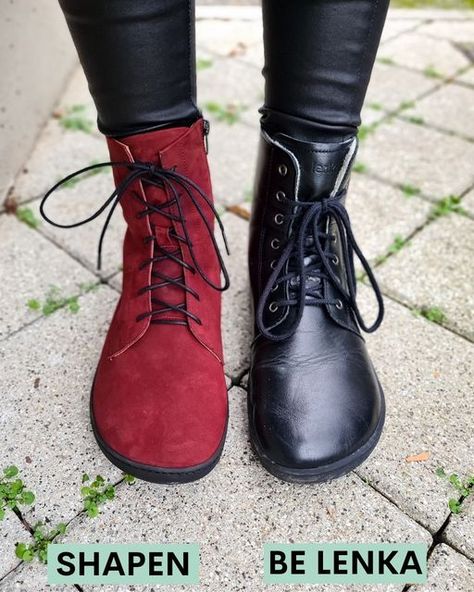 Barefoot Universe | Bose Nogice on Instagram: "Barefoot boots for wide feet: @shapenbarefoot Cozy vs. @belenka_barefoot Winter Shapen Cozy (gifted) and Be Lenka Winter (bought) are two wonderful winter boots for wide feet. As they fit similar foot widths we decided to share a mini comparison with you. Note: Be Lenka Winter from this comparison is Winter 2.0, new Winter NEO has added speed hooks at the top. ❄️ Materials: both models are made from leather and lined with wool. Shapen are avai Be Lenka Boots, Be Lenka Shoes, Barefoot Winter Boots, Barefoot Boots Women, Wide Womens Shoes, Classy Inspiration, Zero Drop Shoes, Womens Wide Shoes, Barefoot Boots