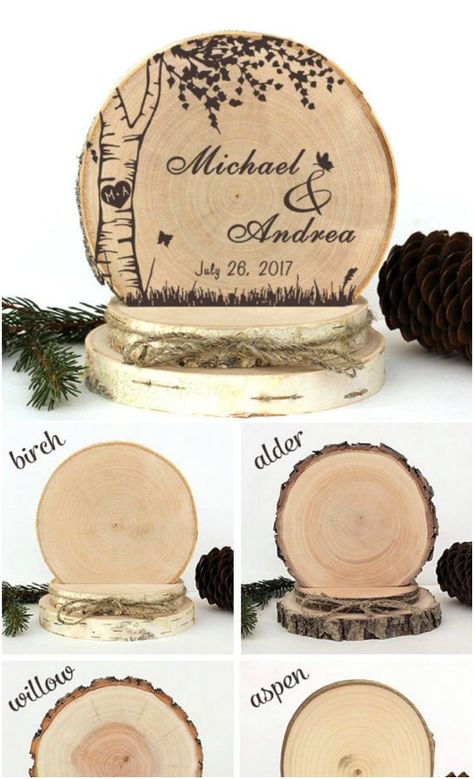 Birch Wood Wedding Cake Topper Diy Rustic Wedding Decorations, Fall Cake Toppers, Bridal Cake Topper, Wood Cake Topper Wedding, Diy Rustic Wedding, Wood Wedding Cakes, Rustic Wedding Decor Diy, Rustic Wedding Decorations, Diy Wedding Cake