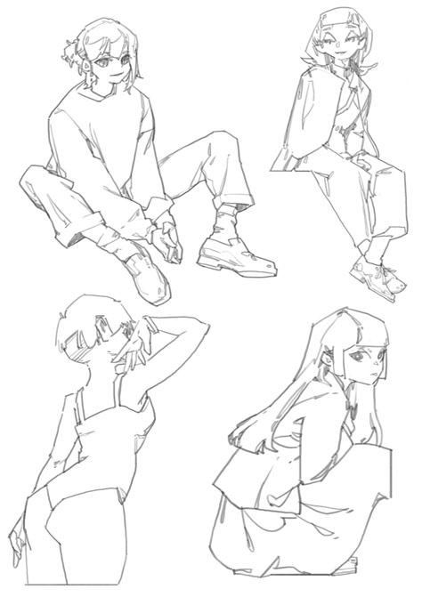 Sketch Poses, Body Reference Drawing, 캐릭터 드로잉, Drawing Expressions, Dynamic Poses, Figure Drawing Reference, Art Poses, Art Tutorials Drawing, Anime Poses Reference