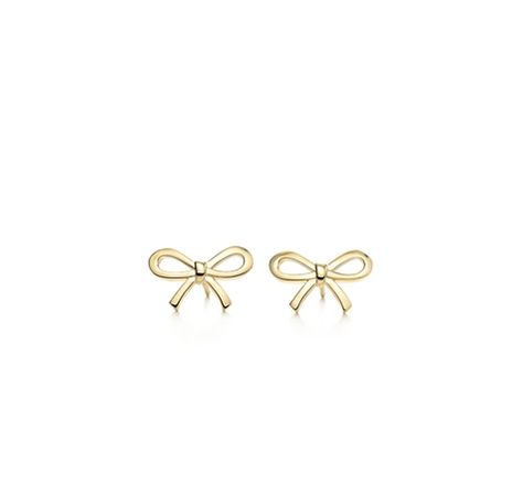 I want these...March 22nd better come soon! Tiffany Gold, Come Soon, Bow Earrings, How To Make Bows, Tiffany & Co., I Want, United Kingdom, 18k Gold, Thread