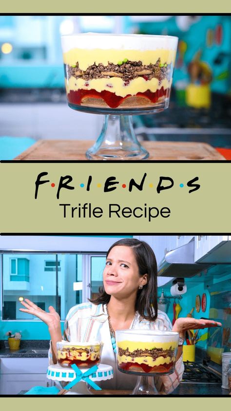 Friends Thanksgiving Trifle, Rachel’s Trifle Friends, Friends Thanksgiving Trifle Recipe, Rachel’s Trifle Recipe, Rachel Trifle Recipe, Rachel’s Thanksgiving Trifle, Rachel’s Trifle, Rachels Trifle Friends Recipe, Rachel Green Trifle Recipe