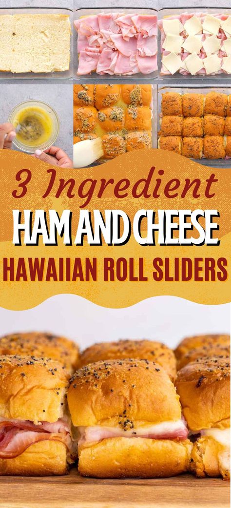 You'll love these little oven-baked ham and cheese sliders recipe made with Havarti cheese, black forest ham on Hawaiian rolls topped with a buttery glaze. A quick and easy appetizer or brunch for your weekend or special occasions. It is a make-ahead recipe that takes just 3 main ingredients. Ham and Cheese Hawaiian | Breakfast Hawaiian| Brunch Recipe| Blackstone Ham And Cheese Sliders, Hawaiian Roll Tuna Melt Sliders, Hal And Cheese Sliders Recipe, Easy Ham And Cheese Sliders Simple, Hawaiian Roll Sliders On Blackstone, Easy Ham And Cheese Sliders On Hawaiian Rolls, Ham Rolls Hawaiian, Baked Sandwiches Hawaiian, Hot Ham And Cheese Sliders Hawaiian