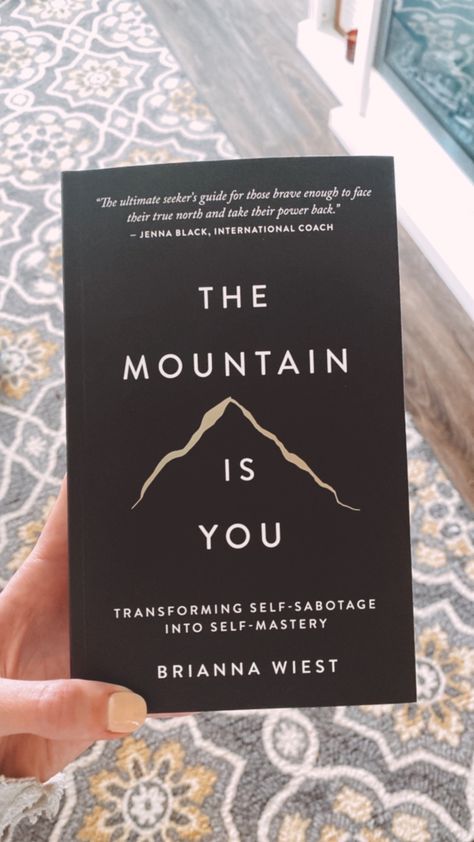 #mountains #books #booklovers #reading Mountain Is You Book, The Mountain Is You Book, Brianna Wiest, Community Library, Audible Books, Inspirational Books To Read, Thought Catalog, The Mountains Are Calling, True North