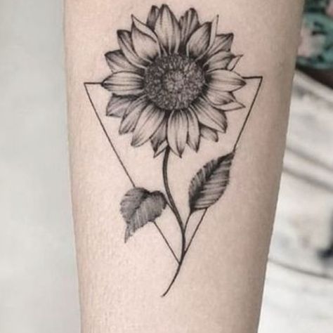 Sunflower Tattoo Ideas, Geometric Flower Tattoo, Tattoos For Women Flowers, Healing Tattoo, Cute Little Tattoos, Sunflower Tattoos, Geometric Flower, Sunflower Tattoo, Time Tattoos