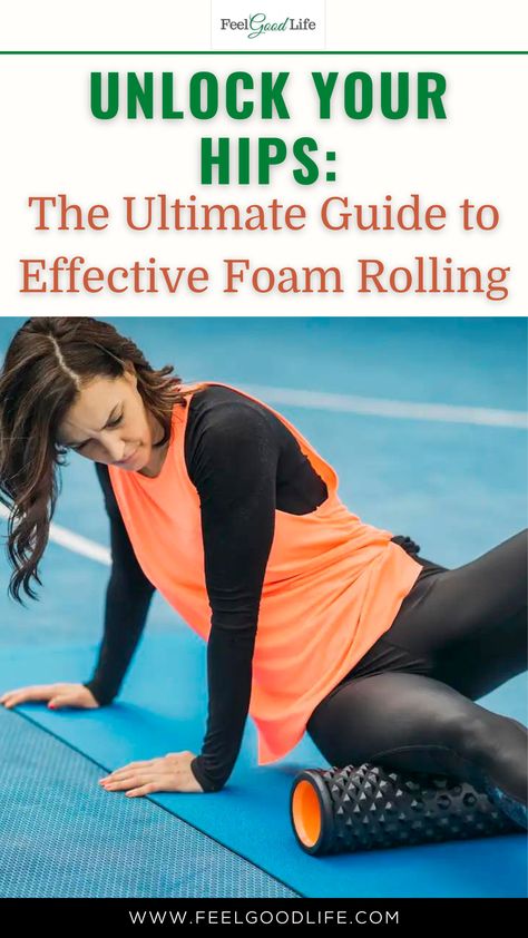 Tight hips can cause discomfort and limit your mobility, making it difficult to perform certain exercises and movements. Foam rolling is an effective way to release tension in your hips and improve your range of motion. In this ultimate guide, we'll go over everything you need to know about foam rolling. #hipmobility #foamrolling #hipflexibility #selfmyofascialrelease #fitnessrecovery #workouttips #mobilityexercises Benefits Of Foam Rolling, Foam Rolling Exercises, Roller Exercises, Hip Flexor Exercises, Random Knowledge, Muscle Knots, Foam Roller Exercises, Hip Flexor Stretch, Foam Rolling