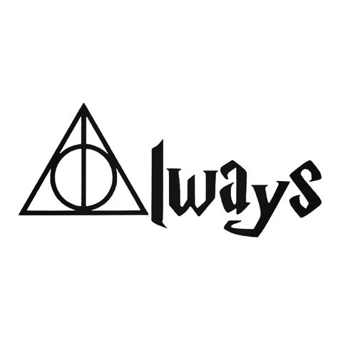 Deathly Hallows Always, Harry Potter Silhouette, Harry Potter Decal, Harry Potter Sketch, Imprimibles Harry Potter, Harry Potter Art Drawings, Always Harry Potter, Harry Potter Stickers, Harry Potter Deathly Hallows