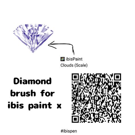 Diamond making with an brush Crystal Ibis Paint Brush, Diamond Ibis Paint Brush, Gem Ibis Paint Brush, Diamond Brush Ibis Paint, Gem Brush Ibispaint, Ibis Code, Code Brush, Ibis Brush, Ibispaint Brushes