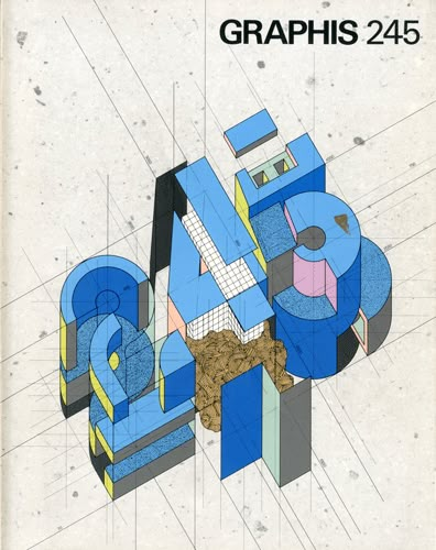 Takenobu Igarashi, cover for Graphis, 1986_245 Digital Model, Type Inspiration, Editorial Art, Magazine Cover Design, Japanese Poster, Typography Letters, Font Design, Design Graphique, Typography Poster