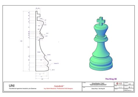 Autocad 3d Modeling, Autocad Inventor, Autocad Isometric Drawing, 3d Tiskárna, Solidworks Tutorial, Autocad Tutorial, Solid Works, Chess King, Mechanical Engineering Design