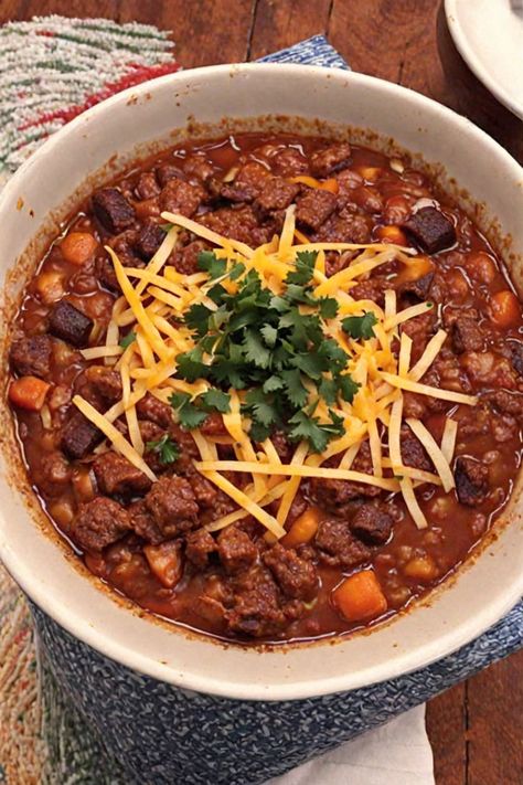 Beef Chili Recipe

Ingredients

- 1 pound ground beef
- 1 can (15 ounces) kidney beans, drained and rinsed
- 1 can (14.5 ounces) diced tomatoes
- 1 medium onion, chopped
- 1 bell pepper, chopped
- 2 cloves garlic, minced
- 2 tablespoons chili powder
- 1 teaspoon ground cumin
- 1/2 teaspoon salt
- 1/2 teaspoon black pepper
- 1 cup beef broth

Full Cooking Instructions on... Chili With Beef Broth, Beef Chili Recipe, Hearty Chili, Ground Sirloin, Vegetable Beef Soup, Potatoe Casserole Recipes, Parmesan Crusted Chicken, Beef Chili, Diced Tomatoes