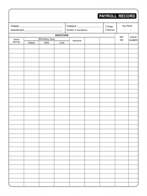 editable printable payroll forms  fill online printable fillable employee payroll register template example Payroll Template, Bookkeeping Business, Business Printables, Order Form Template, Employee Management, Receipt Template, Narrative Essay, Construction Business, Cover Letter Sample