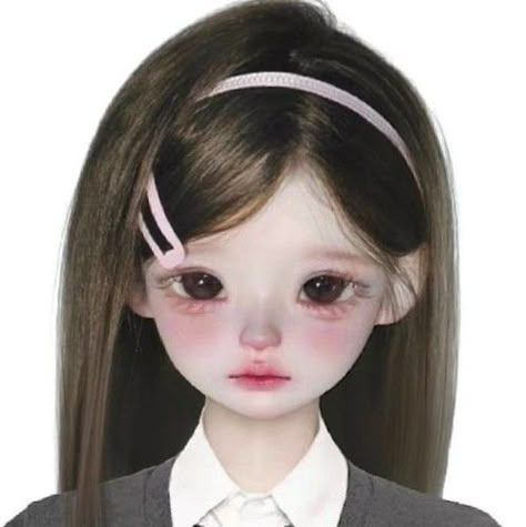 Anime Eye Makeup, Doll Aesthetic, Make Up Inspo, Doll Makeup, Realistic Dolls, Asian Makeup, Pretty Dolls, Doll Hair, Cute Makeup