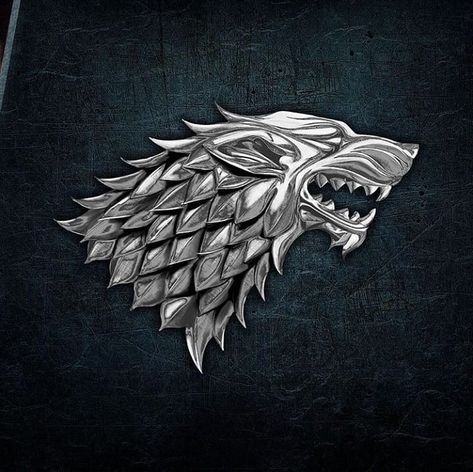 House Stark Sigil, Game Of Thrones Show, Stark Oc, Stark Sigil, Symbols Ideas, House Of Stark, Fire Poster, Lyanna Stark, Game Of Thrones Winter