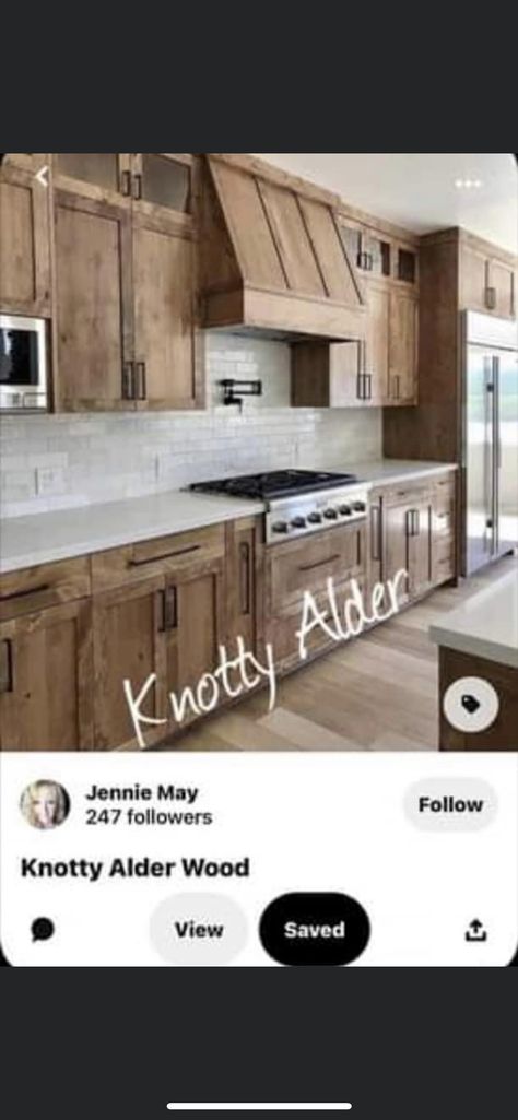 Knotty Alder Kitchen Cabinets, Alder Wood Cabinets, Knotty Alder Cabinets, Alder Cabinets, Cabin Floor, Knotty Alder, Texas House, Remodel Kitchen, Alder Wood