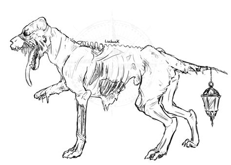 Zombie Dog, Cute Zombie, Dog Drawing, Simple Art, Zombie, Line Art, Art Reference, Moose Art, Art Drawings