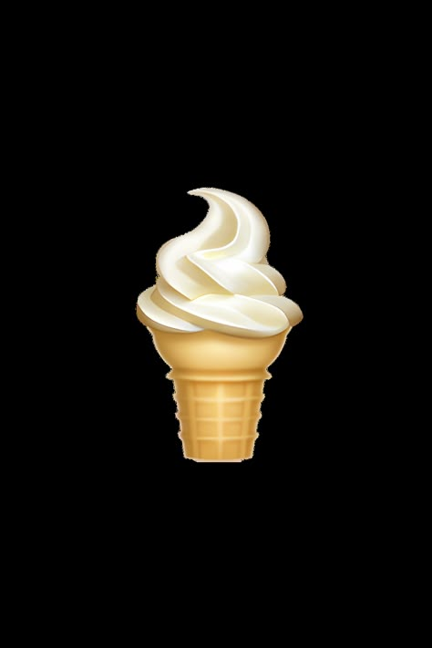 The emoji 🍦 depicts a soft serve ice cream cone with a swirl of creamy, light-colored ice cream on top. The cone is usually light brown or beige in color and has a waffle-like texture. The ice cream is often depicted as having a smooth, soft texture and a slightly curved shape. The overall appearance of the emoji is cute and playful, with a cheerful expression that is sure to make anyone smile. New Iphone Emoji, Cute Emoji Iphone, Emoji Icon, Ios Emoji Iphone, Ice Cream Icon, Pastel Iphone Emojis, Ios Stickers Emoji, Ios18 Emoji, Emoji Cute