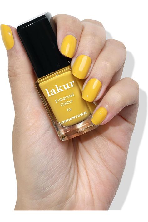 Londontown Canary Yellow Glossy Nail Polish, Daisy Chain lakur, Vegan Chip-Resistant Long-Lasting Nail Lacquer, 40 fl oz Vegan Chips, Glossier Nail Polish, Long Lasting Nails, Canary Yellow, Daisy Chain, Nail Lacquer, Accessories Rings, Daisy, Nail Polish