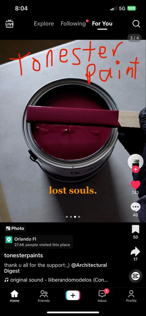 Really pretty color Lost Souls Paint Color, Dark Cozy Bedroom, Hall Entrance, Tiny Room, Lost Souls, Bedroom Paint Colors, House Things, Paint Colours, Lost Soul