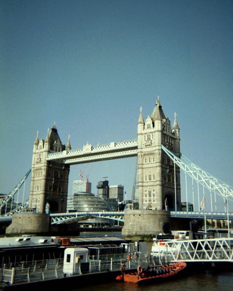 london through the lens of my disposable camera 🎞️🤍☕️ On Film Photography, Disposable Camera, Photography Film, On Film, Film Aesthetic, Tower Bridge, Film Photography, Bridge, Tower