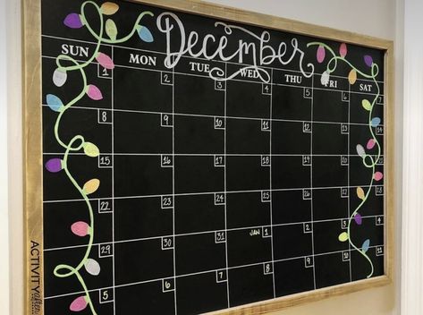 December Calendar Whiteboard Ideas, December Calendar 2024 Chalkboard, Christmas Calendar Whiteboard, Christmas Chalkboard Calendar, December Chalk Calendar, December Dry Erase Calendar Ideas, December Whiteboard Calendar, November Dry Erase Calendar Ideas, December Chalkboard Calendar Ideas