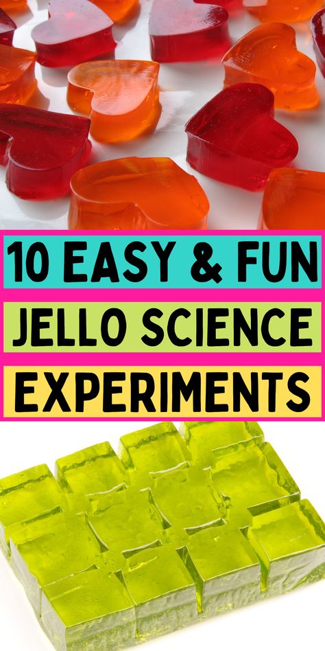 Jello Crafts For Kids, Jello Experiments For Kids, Jello Activities For Toddlers, Jello Activities For Preschool, Jello Crafts, Jello Sensory Play, Diy Jello, Experiments For Kids Easy, Matter Experiments