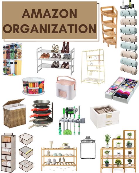 Amazon Organization! Organization Packing, Ideas De Closets, Amazon Organization, Decor On Amazon, Suitcases Travel, House Organisation, Apartment Decoration, Salon Suites, Dorm Room Inspiration