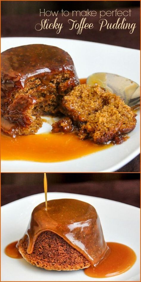 Sticky Toffee Pudding Cake, Sticky Pudding, Drink Healthy, Dinner Party Desserts, British Desserts, Toffee Sauce, Rock Recipes, Toffee Pudding, Sticky Toffee Pudding