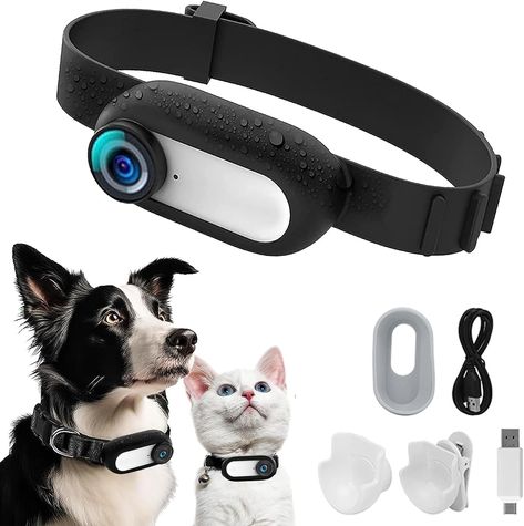 No WiFi Needed Cat Collar Camera,Sport Camera with Video Records,Mini Body Camera HD 1080P Indoor/Outdoor Wireless Pet Supplies/Stuff Designed for Dogs Birthday Gift Halloween/Christmas costumes  #petsupplies #doglovers #dogs #doglover #puppy #doglife #cats Cat Camera, Pet Cam, Dog Tracker, Dogs Birthday, Pet Tracker, Dog Birthday Gift, Dog Bell, Body Camera, Pet Camera