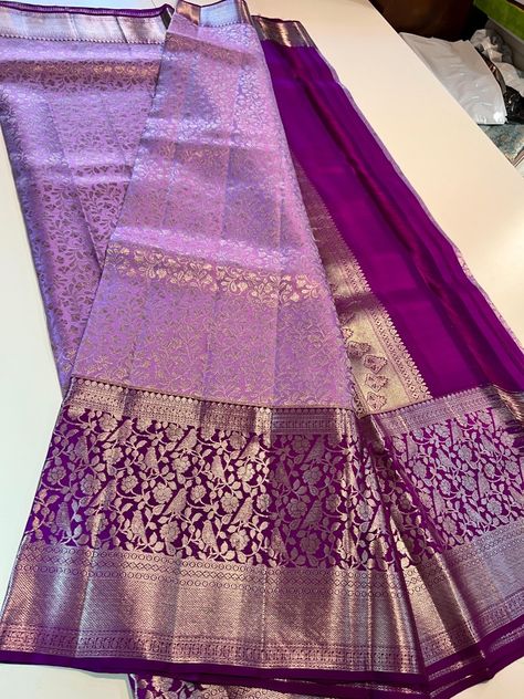 New Saree Collection 2024, Blouse Design For Pattu Saree, New Pattu Sarees, Lavender Pattu Saree, Saree And Blouse Combination, Kanchi Pattu Saree Wedding, Pattu Sarees Latest Collection, Pattu Sarees For Wedding, Sarees For Marriage