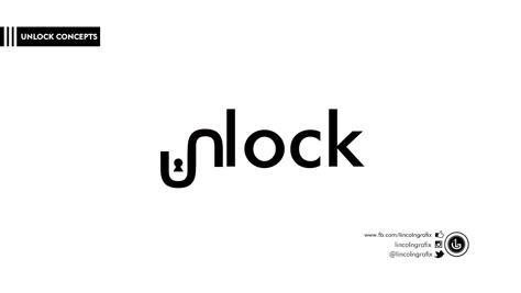 #unlock concept-by-Lincoln Grafix #logo #verbicon Unlock Typography, L Typography, Logo Clinic, Logo Design Drawing, Clever Typography, Expressive Type, Logo Barber, Word As Image, Smart Logo