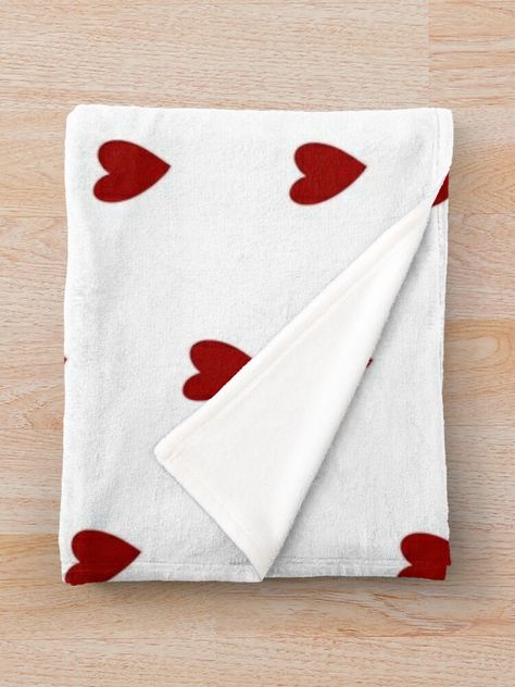 Throw blanket, heart blanket, cute blanket, red, hearts Cute Blanket, Red Throw Blanket, Blanket Cute, Heart Blanket, Red Throw, Cute Bedding, Cute Blankets, White Blanket, Heart Quilt