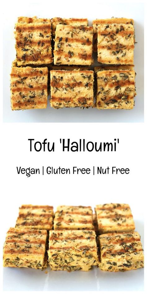 Tofu Halloumi, Vegan Halloumi, Nutritional Yeast Flakes, Greek Salads, Savoury Breakfast, Bean Dishes, Vegan Lunch Box, Vegan Cheese Recipes, Vegan Tofu