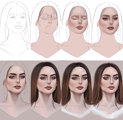 Baroque Portrait, Portrait Palette, Digital Art Tutorial Beginner, Drawing In Procreate, Free Procreate Brushes, Best Procreate Brushes, الفن الرقمي, Digital Aesthetic, Portraits Art