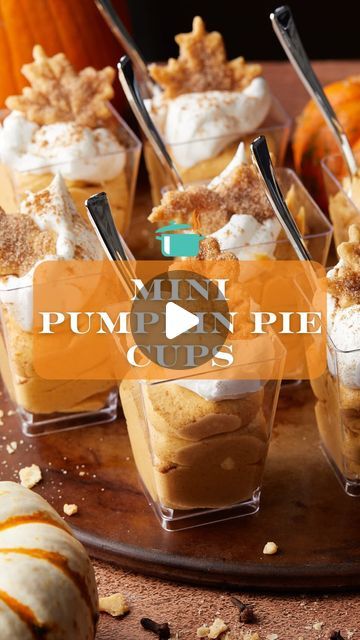 Brianna May on Instagram: "Comment “recipe please” below & I will message you the recipe for these Mini Pumpkin Pie Cups! ✨ 

You can also go to my profile and then tap the link in my bio or google “mini pumpkin pie cups bri”.

#minidesserts #pumpkinpiecups #fallrecipes #pumpkinpie #sweettreats #holidaydesserts #dessert" Pumpkin Pie Cups, Google Mini, Mini Pumpkin Pie, Pie Cups, Mini Pumpkin Pies, Dessert Cups, Pie Dessert, October 1, Mini Desserts